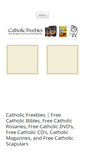 Mobile Screenshot of catholicfreebies.com