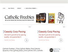 Tablet Screenshot of catholicfreebies.com